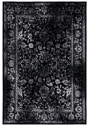 Safavieh Adirondack 109 ADR109 Power Loomed  Rug Black / Ivory ADR109Z-10
