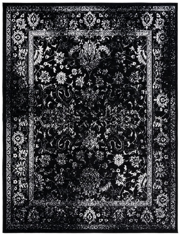 Safavieh Adirondack 109 ADR109 Power Loomed  Rug Black / Ivory ADR109Z-10
