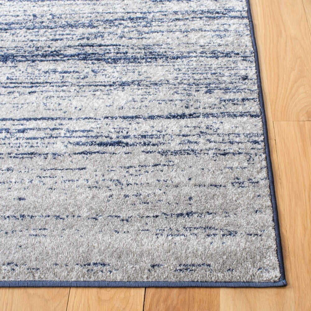 Safavieh Adirondack 113 Power Loomed 5% Polypropylene, 40% Jute, 5% Polyester Rug Navy / Grey ADR113E-10SQ