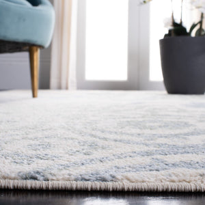 Safavieh Adirondack 114 Power Loomed 5% Polypropylene, 40% Jute, 5% Polyester Rug Ivory / Blue ADR114M-10