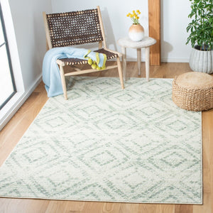 Safavieh Adirondack 131 Power Loomed 55% Polypropylene, 40% Jute, 5% Polyester Rug Ivory / Green ADR131X-1115