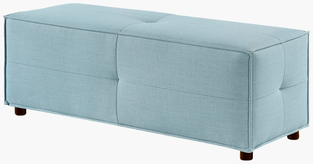 Livabliss Andra Wide Bench Ottoman Polyester Upholstered Footrest for Living Room or Bedroom ADRA001-185118