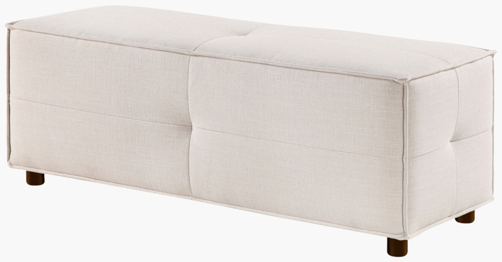 Livabliss Andra Bench Ottoman Polyester Upholstered Footrest for Living Room or Bedroom ADRA002-185118