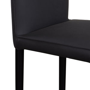 Porter Designs Porter Rigel Modern Gray Full-grain Leather Counter Chair Set Of 2 - Stylish Comfort & Durability Gray Leather 07-204-09-0171