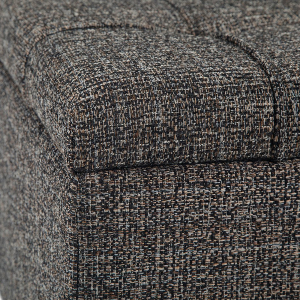 English Elm Harrison Storage Ottoman Coffee Table - Versatile Ebony Design With Hidden Storage & Seating Options B136P159145