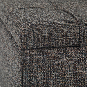 English Elm Harrison Storage Ottoman Coffee Table - Versatile Ebony Design With Hidden Storage & Seating Options B136P159145