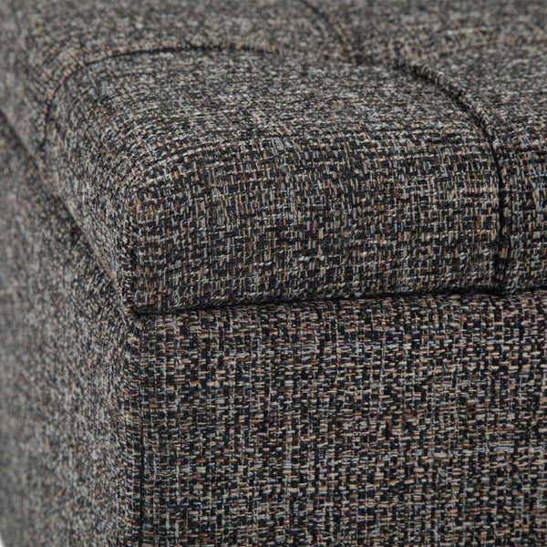 English Elm Harrison Storage Ottoman Coffee Table - Versatile Ebony Design With Hidden Storage & Seating Options B136P159145