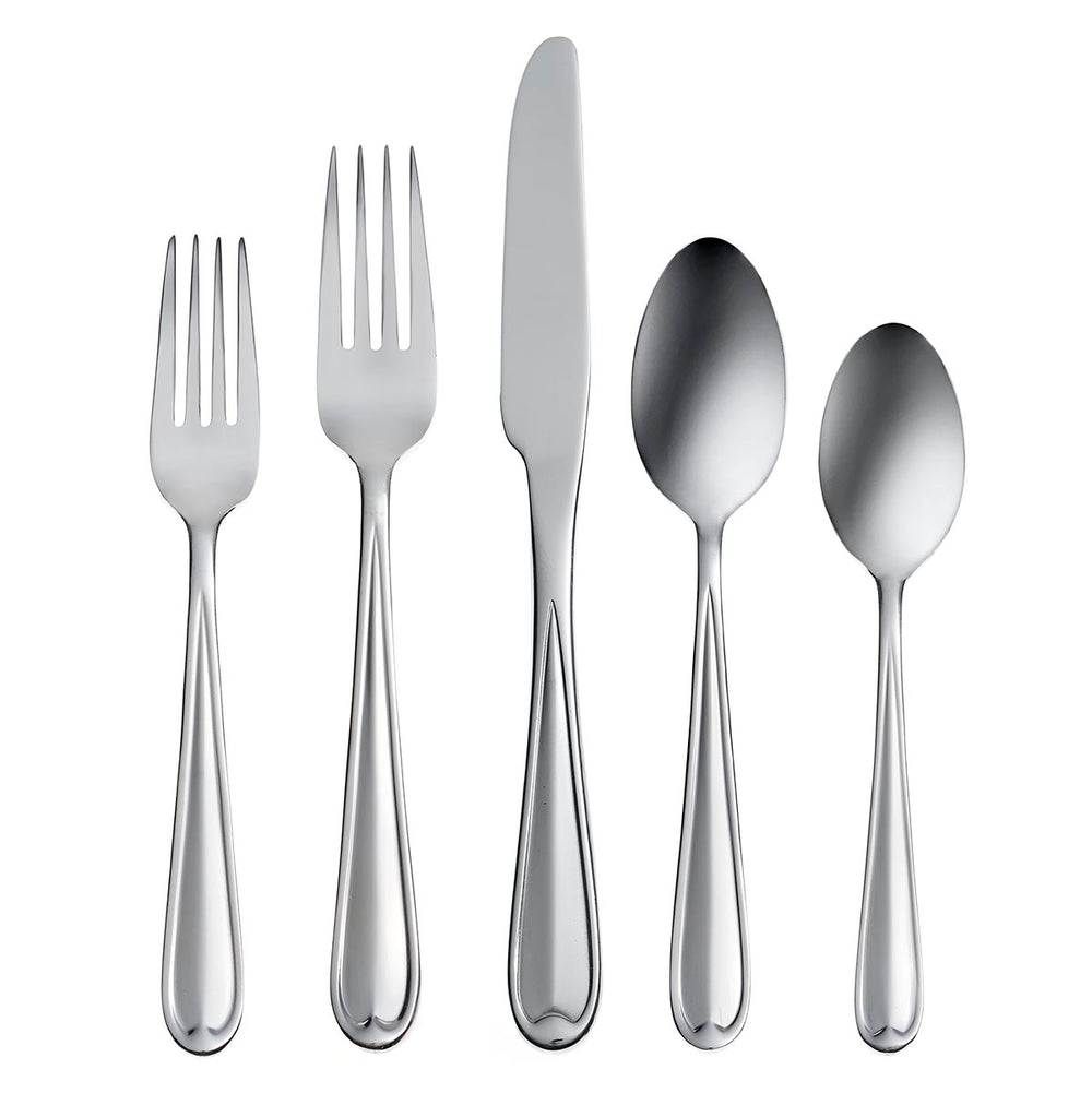 Lenox Oneida Dylan 20 Piece Everyday Flatware Set, Service for 4 Metallic, STAINLESS METAL H085020A