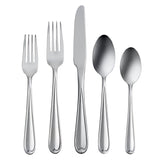 Oneida Dylan 20-Piece Stainless Steel Flatware Set, Mirror Finish, Service for 4