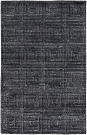 Feizy Rugs Redford Handwoven Geometric Rug Collection - Stylish, Durable, And Artisan Crafted For Modern Homes Gray,Black Viscose,Wool Red8670fchl000p00