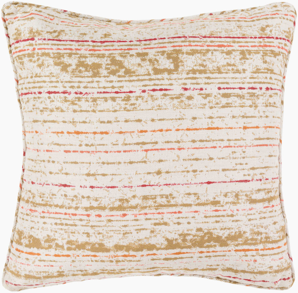 Surya Arie Bohemian Global 20" Accent Pillow - Colorful Woven Design For Indoor & Outdoor Decor Upgrade Orange Acrylic,Acrylic,Polyester,Polyfill Ae002-1616