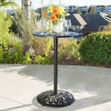 Christopher Knight Home® - Noble House - Hannah Outdoor Iron Shiny Copper Cast Bar Table