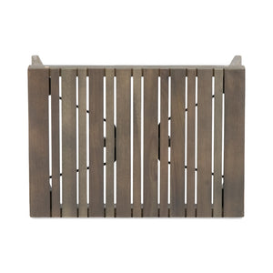 English Elm Christopher Knight Home® - KYOTO SIDE TABLE Foldable Slat-Top Wood Accent Table with Classic Leg Frame, Compact 21.5" W Grey 69317.00GRY