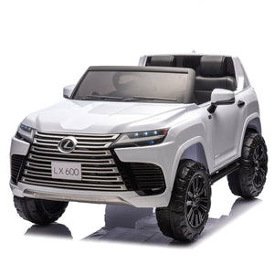 English Elm Licensed Lexus Lx600 24v Two Seater Kids Ride on Suv with Remote and Suspension White W1578P339060