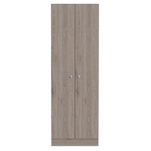 English Elm Virginia Double Door Storage Cabinet with 5 Shelves – Space-Saving Kitchen, Garage & Mudroom Organizer, Modern Design B128P148832