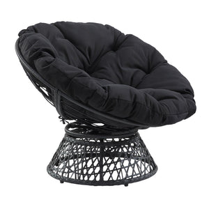OSP Home Furnishings Papasan Chair Black