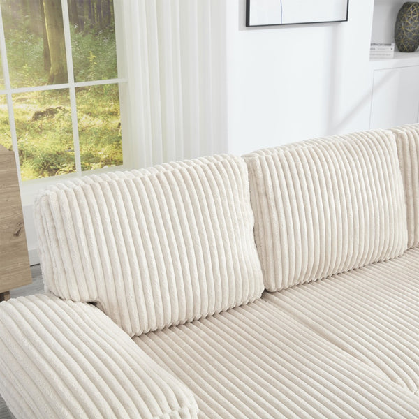 English Elm U-Shaped 4-Seat Sofa With Double Chaise - Luxurious Velvet Comfort For Modern Living Spaces W2705S00014-GIGA