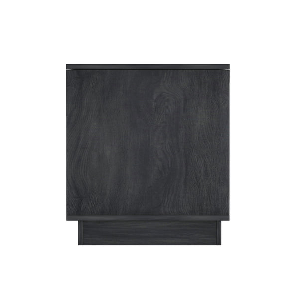 English Elm Horizon 22" Nightstand with Push-to-Open Drawers, Whitewashed Wood Grain, Sleek Handle-Free Design Charcoal grey B365P398189