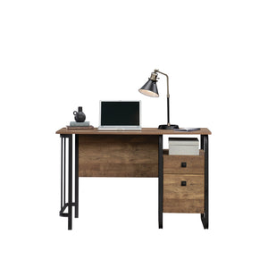 English Elm Desk, Oakdk finish — Modern Industrial Engineered Wood Desk with Smooth-Glide Drawer, File Storage, Durable Construction for Home Office and Study Areas (60.06"L x 21.2"W) B356P354432