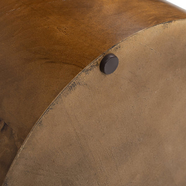 English Elm Jennifer Taylor Home - Nebula 22" Accent Pillar Side Table In Medium Brown Walnut Burl - Modern, Versatile & Stylish Decor B2719P292912