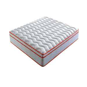 English Elm Mattress Hybrid Euro Top Gel Foam Pocket Coil Full Size for Pressure Relief Sleep W3203P348779