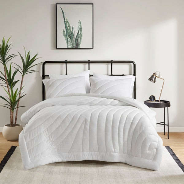 English Elm 2 Piece Jersey Knit Quilted Comforter Set Hypoallergenic Soft Twin Bedding B035P319897