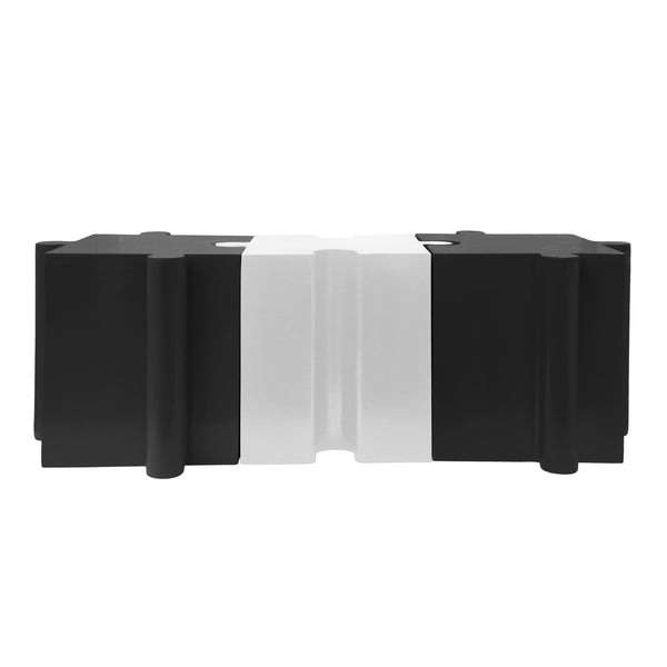 English Elm Christopher Knight Home® - 3-Piece Sculptural Puzzle Table Set - Interlocking Mgo Accent Tables For Indoor & Outdoor Use, White N770PS33132W