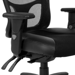 OSP Home Furnishings Progrid® Ergonomic High Back Office Chair with Lumbar Support and Adjustable Arms 98346