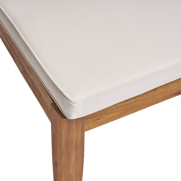 English Elm Christopher Knight Home® - Outdoor 6-Seater Expandable Acacia Wood Dining Set With Water-Resistant Cushions For Comfort N773OD00011B