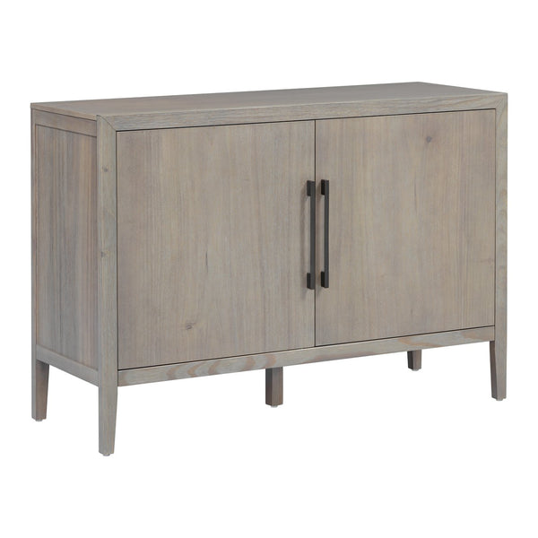 English Elm U_style Farmhouse Pine Veneer Buffet Cabinet with Double Doors for Kitchen or Entryway Gray N711P410389E