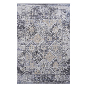 English Elm Loom & Luxe 6X9 Grey/Blue Area Rug - Stylish, Non-Shedding, Stain Resistant For Living Room & Office B335P289514