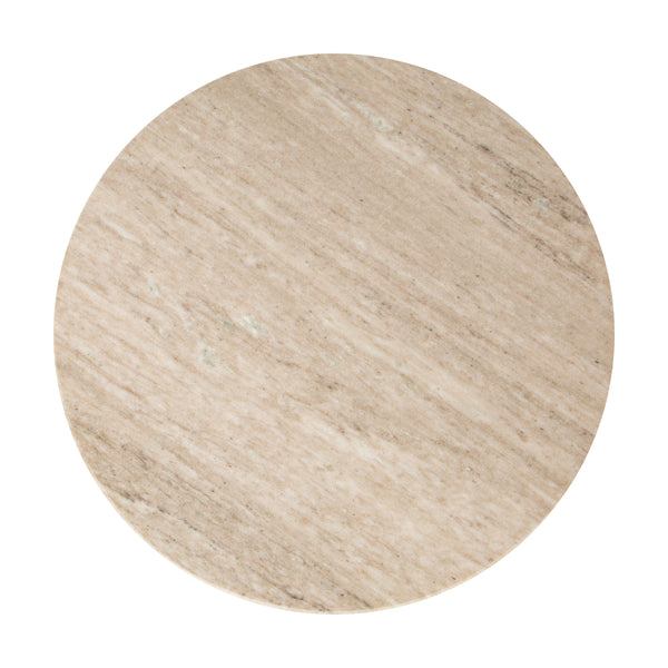 Zuo Modern Eda Side Table - Chic White & Natural Marble Design For Modern Living Spaces & Minimalist Decor White Natural Marble,Solid Mango Wood 110630-zuo-modern