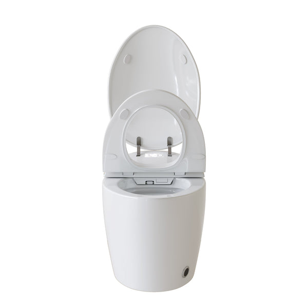 English Elm Unique Smart One Piece Toilet Bidet Heated Seat Auto Flush Warm Air Dryer Spa W3133P384811