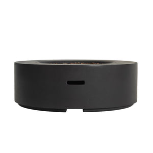 English Elm 40" Round Propane Fire Pit Table Mgo Concrete Outdoor Patio 50000 Btu Dark Gray W3016P444273