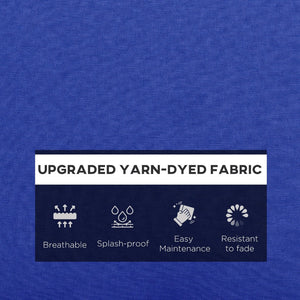 English Elm Outsunny 4-Piece Navy Blue Patio Cushions Set - Stylish, Durable Seat & Back Pillows For Outdoor Comfort W2225P200708-GIGA