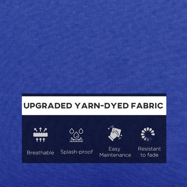 English Elm Outsunny 4-Piece Navy Blue Patio Cushions Set - Stylish, Durable Seat & Back Pillows For Outdoor Comfort W2225P200708-GIGA