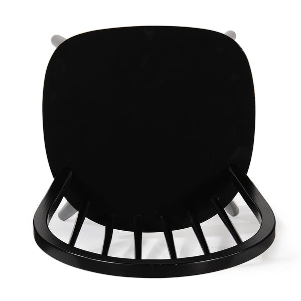 English Elm Christopher Knight Home® - 36 Countryhouse Spindle Back Dining Chair 36in High Back Farmhouse Style Durable Rubberwood Seat Black 56487.00BLK