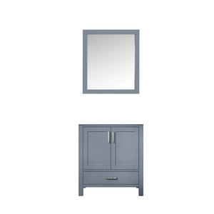 English Elm Dark Grey Bath Vanity Set With Mirror - 30" W X 22" D, Modern Design For Small Bathrooms, Ready To Install B2731S00503