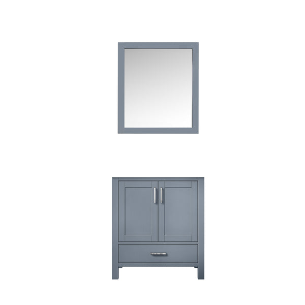 English Elm Dark Grey Bath Vanity Set With Mirror - 30" W X 22" D, Modern Design For Small Bathrooms, Ready To Install B2731S00503