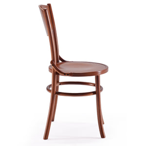 English Elm Solid Solid Wood Dining Chairs Set of 2 Rustic Farmhouse Mid Century Kitchen Seating, Fully Assembled Dark Walnut T3623P408536