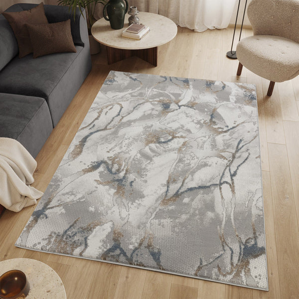English Elm Geometrix Area Rug 7'10" X 10'6" - Stylish Gray & Ivory Geometric Design, Soft, Durable & Kid-Friendly B186P316807