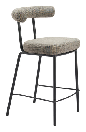 Kede Counter Stool Green Tweed 110099 Zuo Modern