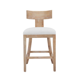 English Elm 27" Armless Counter Stools Set of 2 Padded Rubberwood Kitchen Island Seating N780P403744F
