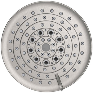 English Elm 6 High-Pressure Shower Head 5" Rain Fixed Ceiling-Mount with 6 Spray Modes, Anti-Clog Nozzles, Easy Install, Low-Flow Performance Brushed Nickel T3177P277454