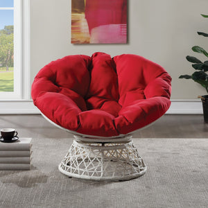 OSP Home Furnishings Papasan Chair Red