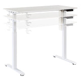 OSP Home Furnishings Primo 48" Sit-to-Stand Elec Desk White