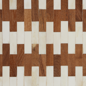 Tia Decorative Box Set of 2 - Elegant Bone & Wood Design with Linen Lining for Bohemian Style Decor