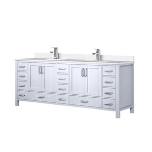 English Elm White Double Bath Vanity With White Quartz Top & Faucet Set – Elegant Storage Solution For Bathrooms B2731P259147-GIGA