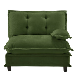 English Elm 73 Modular Chenille Sectional Sofa Deep Seat Foam Cushions Casual Living Room W714P448383