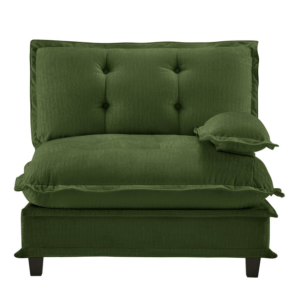 English Elm 73 Modular Chenille Sectional Sofa Deep Seat Foam Cushions Casual Living Room W714P448383